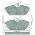 klocki hamulcowe Renault 25 przód - system Lucas (producent niemiecki TRW)