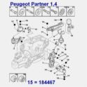 poduszka silnika Citroen BERLINGO/ Peugeot PARTNER 1,4i pra-odbojnik (oryginał Peugeot)