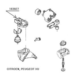 łapa silnika Citroen, Peugeot 1,6-1,9 XU prawy górna (oryginał Peugeot)