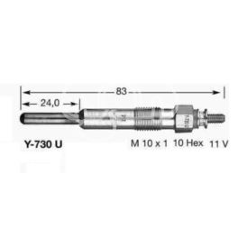 świeca żarowa Renault 2,2D/TD G8T - zamiennik japoński NGK