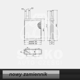 nagrzewnica - wkład Peugeot BOXER/ Citroen JUMPER -1999 - zamiennik dobrej jakości