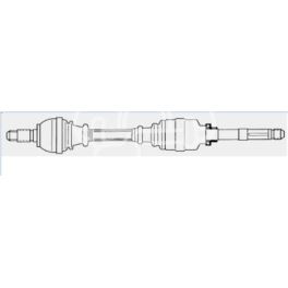 półoś Renault LAGUNA 2,0/2,2D JC5 prawa +ABS.44z - niemiecka regeneracja GKN - LOBRO