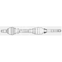 półoś Renault LAGUNA 2,0/2,2D JC5 prawa - niemiecka regeneracja GKN - LOBRO