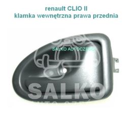 klamka wewnętrzna CLIO II 98-05 prawa (linka) - nowy zamiennik Miraglio