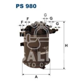 filtr paliwa Renault 1,9DCi/2,2dCi z obudową - zamiennik polski Filtron