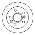 tarcza hamulcowa Renault 265x10,5x66x54,5 tył 5-śrub