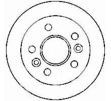 tarcza hamulcowa Renault 265x10,5x66x54,5 tył 5-śrub