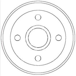 bęben hamulcowy Peugeot 306/ 309 - zamiennik włoski OMC