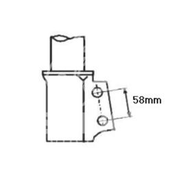 amortyzator CLIO II 1,4-1,9D przód (58mm) G - zamiennik francuski RECORD