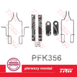 zestaw sprężynek hamulcowych przód Citroen AX/ ZX, Peugeot 106/ 306 system Bendix (niemiecki producent TRW)