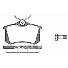 klocki hamulcowe P405/MEGANE tył LUC 15mm - zamiennik holenderski A.B.S.