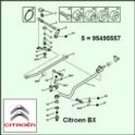 cięgno biegów Citroen, Peugeot 075/2x10 BE regulowane Citroen BX NFP (oryginał Citroen)
