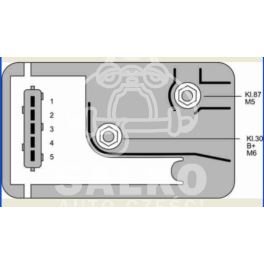 przekaźnik świec żarowych Citroen, Peugeot, Fiat 92- 5styk EURO 93 - niemiecki producent Bosch