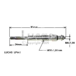 świeca żarowa Renault 2,2D/TD G8T (angielski producent LUCAS)