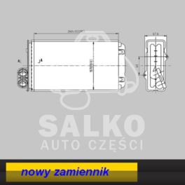 nagrzewnica - wkład Renault MEGANE SCENIC/ SCENIC I - nowa w zamienniku