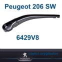 ramię wycieraczki Peugeot 206 SW/ KOMBI tył (oryginał Peugeot)