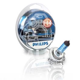 żarówka H4 60/55W 12V BLUE VISION (x2) - oryginał holenderski Philips