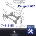 silentblock - tuleja belki tył Peugeot 605/ 607 miseczka śruby - nowy oryginał Peugeot