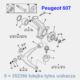 silentblock - tulejka wahacza Peugeot 605/ 607 przód tył - zamiennik Prottego Palladium