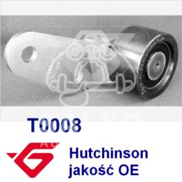 rolka paska rowkowanego Renault 1,9D AC 50mm - OEM francuski Hutchinson