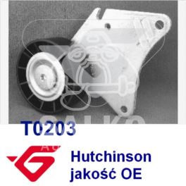 rolka paska rowkowanego Citroen, Peugeot 1,8-16v ALT+AC 69,7mm - OEM francuski Hutchinson