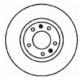 tarcza hamulcowa Citroen XM/ Peugeot 605 przód wentylowane 283/5- zamiennik holenderski A.B.S.