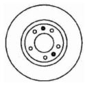 tarcza hamulcowa Citroen XM/ Peugeot 605 przód wentylowane 283/5- zamiennik holenderski A.B.S.
