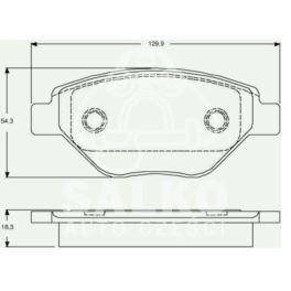 klocki hamulcowe MEGANE II 1,4-16v BSC 02- - zamiennik holenderski A.B.S.