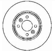 tarcza hamulcowa Renault 280x24x61x44 przód 4śr - zamiennik holenderski A.B.S.