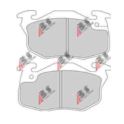 klocki hamulcowe Renault 15mm BDX - zamiennik holenderski A.B.S.