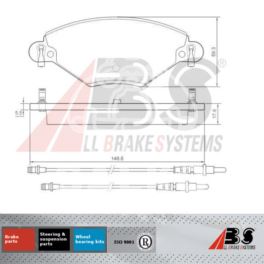 klocki hamulcowe Citroen C5 2,0 HB/BREAK BOSCH - zamiennik holenderski A.B.S.