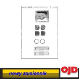 zestaw prowadnic hamulcowych Peugeot 405 BDX (74mm) - zamiennik duński OJD