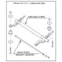 drążek skrętny Citroen AX 1,0/1,1 17mm prawy NFP (oryginał Citroen)