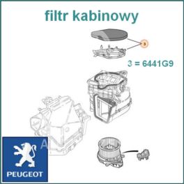 filtr kabinowy SAXO/ Peugeot 106 I/II (oryginał Peugeot)