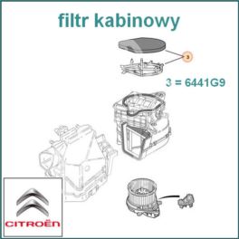 filtr kabinowy SAXO/ Peugeot 106 I/II (oryginał Citroen)