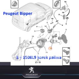 korek wlewu paliwa Citroen NEMO/ Peugeot BIPPER (oryginał Peugeot)
