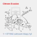 zatrzask klapy tył Citroen ZX Kombi/ Peugeot 405 KOMBI (oryginał Citroen)