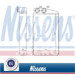 nagrzewnica - wkład Renault MEGANE II - zamiennik duński NISSENS