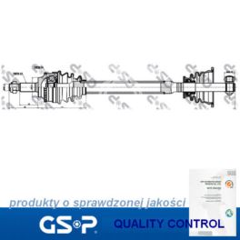 półoś MEGANE 1,9TD/2,0 lewa (CR23) ABS44 - nowe - zamiennik GSP