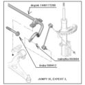 drążek stabilizatora przód JUMPY III z uchwytami - oryginał Citroen