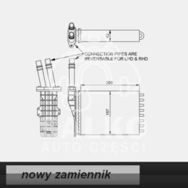 nagrzewnica - wkład Renault ESPACE III lewa lub prawa - nowy zamiennik SRL