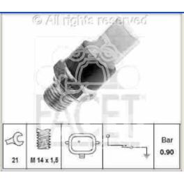 czujnik ciśnienia oleju RENAULT 2005- 0,90Bar D7F/D4F - zamiennik włoski EPS