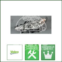 reflektor Peugeot 207 lewy H7+H7+H1 VALEO