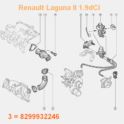 przewód spalinowy RENAULT 1,9dCi 120KM kolektora - oryginał Renault