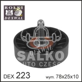 rolka paska rowkowanego Citroen, Peugeot 2,0-16v EW10J4 ALT+AC - zamiennik polski Dexwal