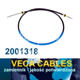 linka hamulcowa DACIA LOGAN L/P bębnowe zamiennik Veca Cables - Prottego