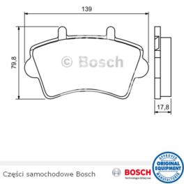 klocki hamulcowe MASTER II od 2001- przód BOSCH - niemiecki producent Bosch