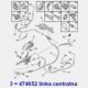 linka hamulcowa Citroen C8/ Peugeot 807 OPR10668- centralna (oryginał z sieci Peugeot)