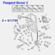 klamka wewnętrzna Citroen Jumper II/ Peugeot BOXER 2 przód prawa (mechanizm) (oryginał Peugeot)