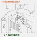 przewód klimatyzacji Renault MEGANE II - oryginał Renault